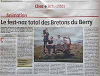 Article dans Le Berry (Fête de la Bretagne)