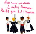 Apprentissage de danses aux enfants