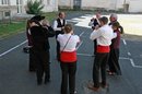 Chauffe des sonneurs de bombarde à la Maison des associations