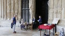 La billetterie à l'entrée de la cathédrale
